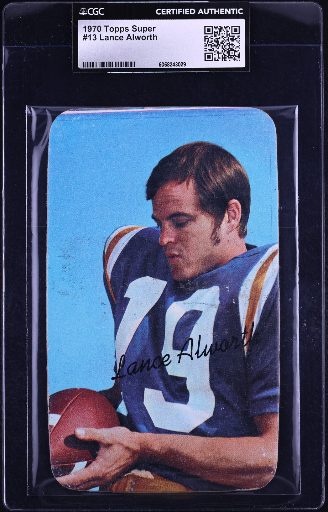 1970 Topps Super Lance Alworth #13 CGC AUTH