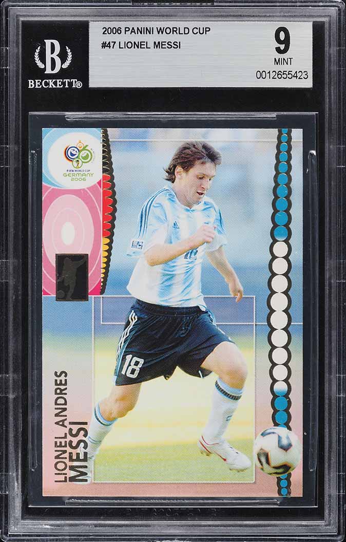 2006 Panini World Cup Germany Lionel Messi #47 BGS 9 MINT