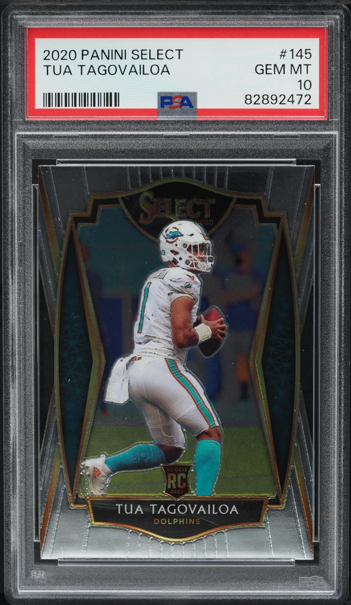 2020 Select Premier Level Tua Tagovailoa ROOKIE #145 PSA 10 GEM MINT