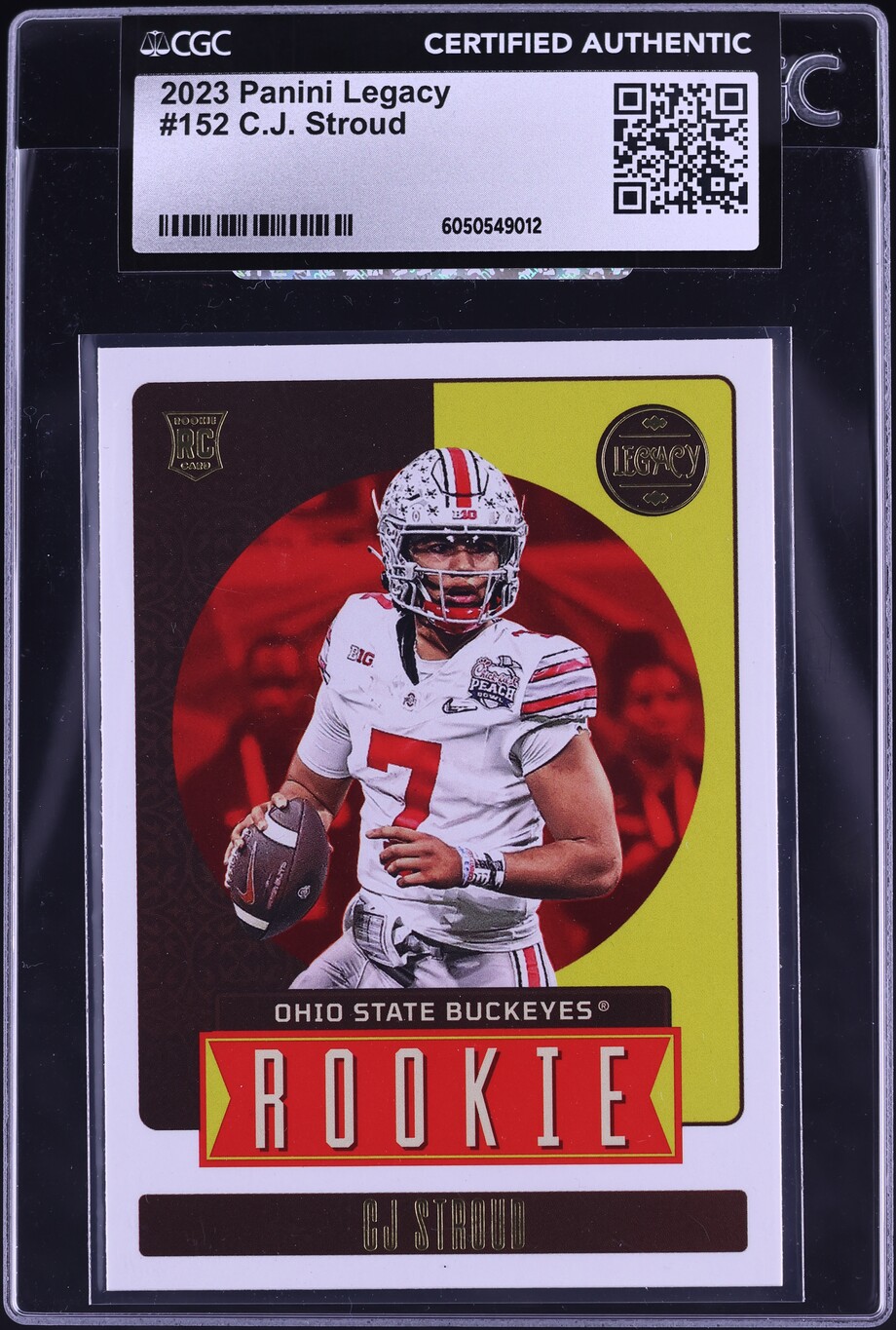 2023 Panini Legacy C.J. Stroud ROOKIE #152 CGC AUTH