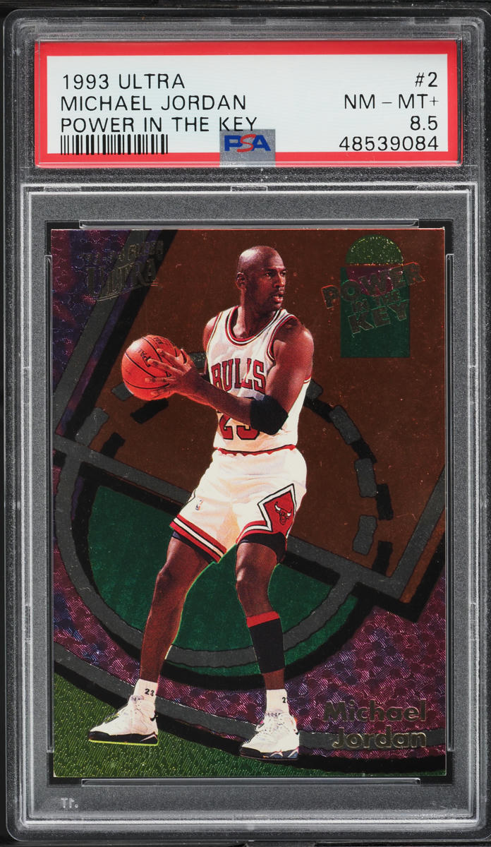 1993 Ultra Power In The Key Michael Jordan #2 PSA 8.5 NM-MT+