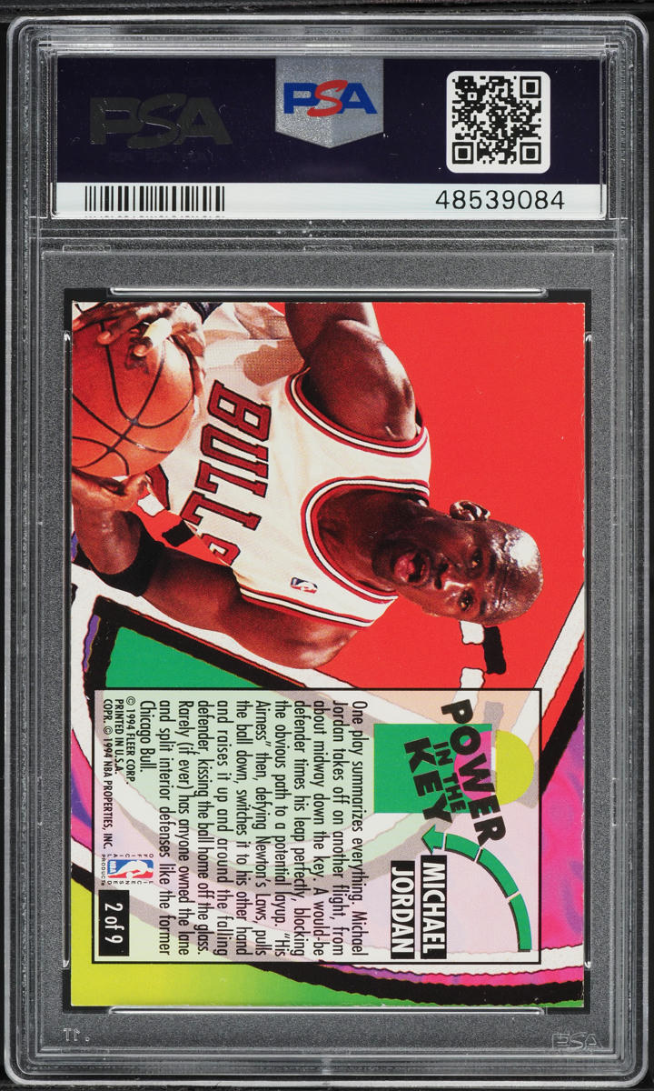 1993 Ultra Power In The Key Michael Jordan #2 PSA 8.5 NM-MT+