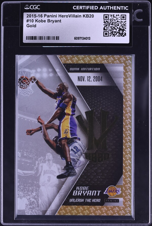 2018 Panini Kaboom! Gold Kobe Bryant 10/10 #K-KB PSA 10 GEM MINT