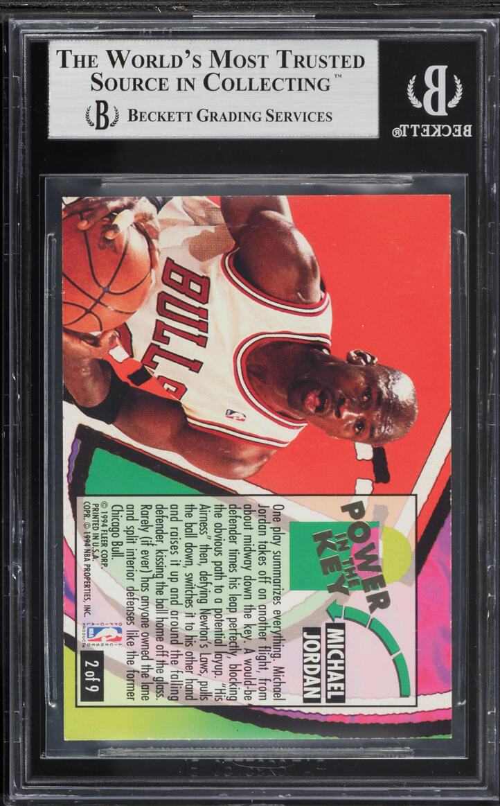 1993 Ultra Power In The Key Michael Jordan #2 BGS 8.5 NM-MT+