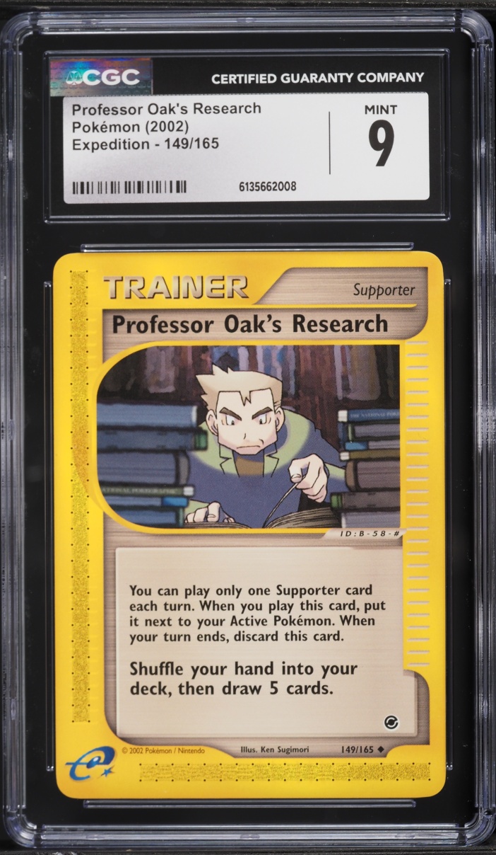 2002 Pokemon Expedition Professor Oak's Research #149 CGC 9 MINT