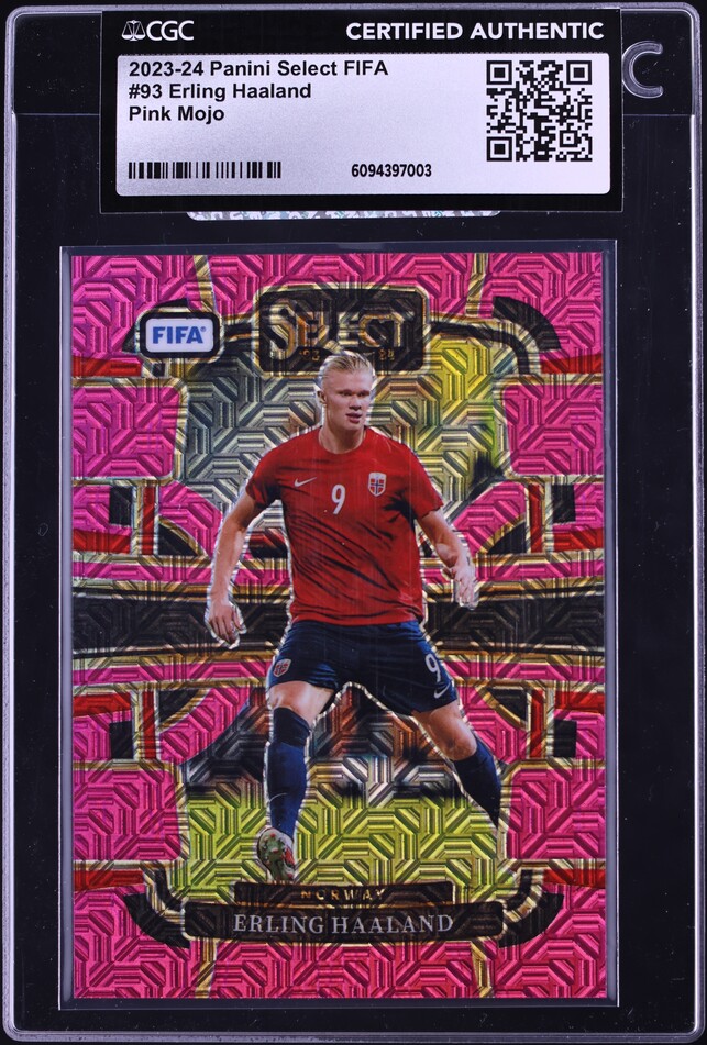2023 Select Terrace FIFA Red Erling Haaland #93 PSA 10 GEM MINT on