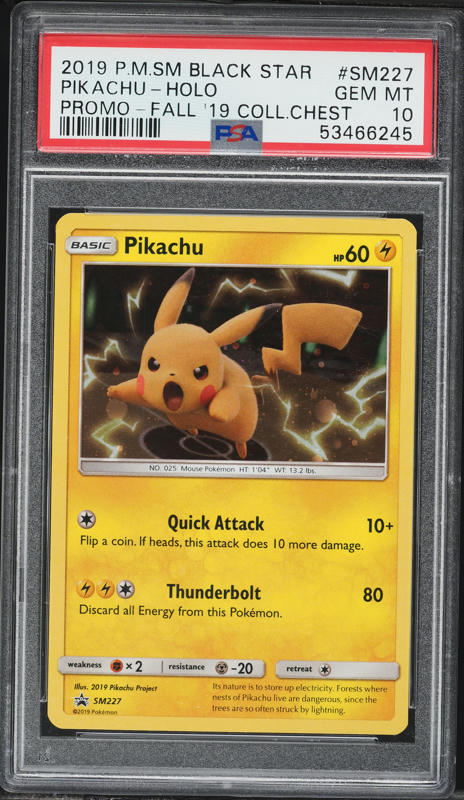 2022 Pokemon Sword & Shield Pokemon GO Tins Holo Pikachu #27 PSA