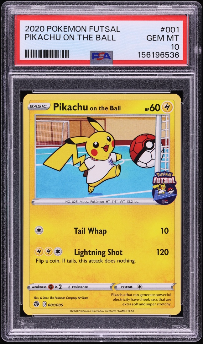 2020 Pokemon Sword & Shield Futsal Pikachu On The Ball #1 PSA 10 GEM MINT