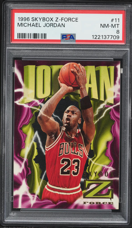 1996 Topps NBA 50th Michael Jordan #139 PSA 8 NM-MT on Fanatics