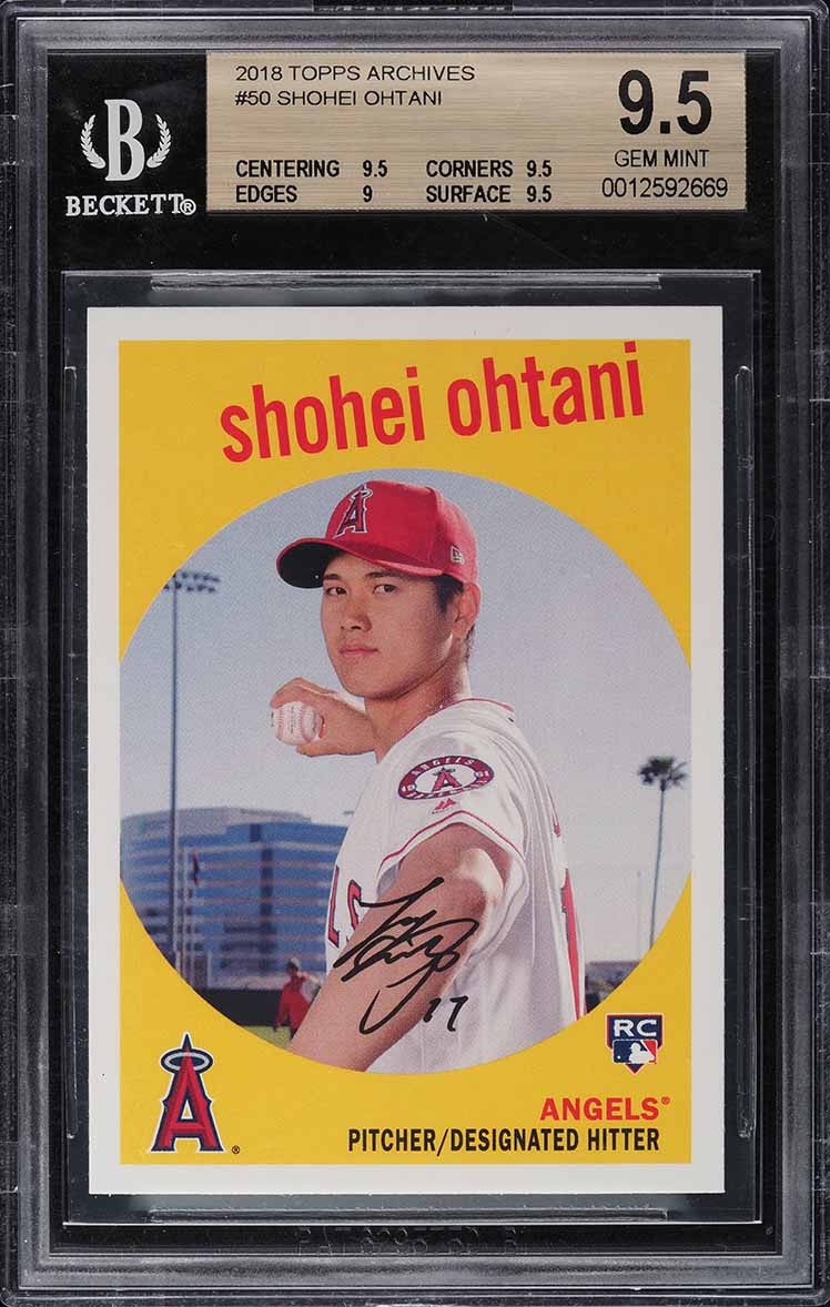 2018 Bowman Shohei Ohtani ROOKIE #49 BGS 9.5 GEM MINT on Fanatics