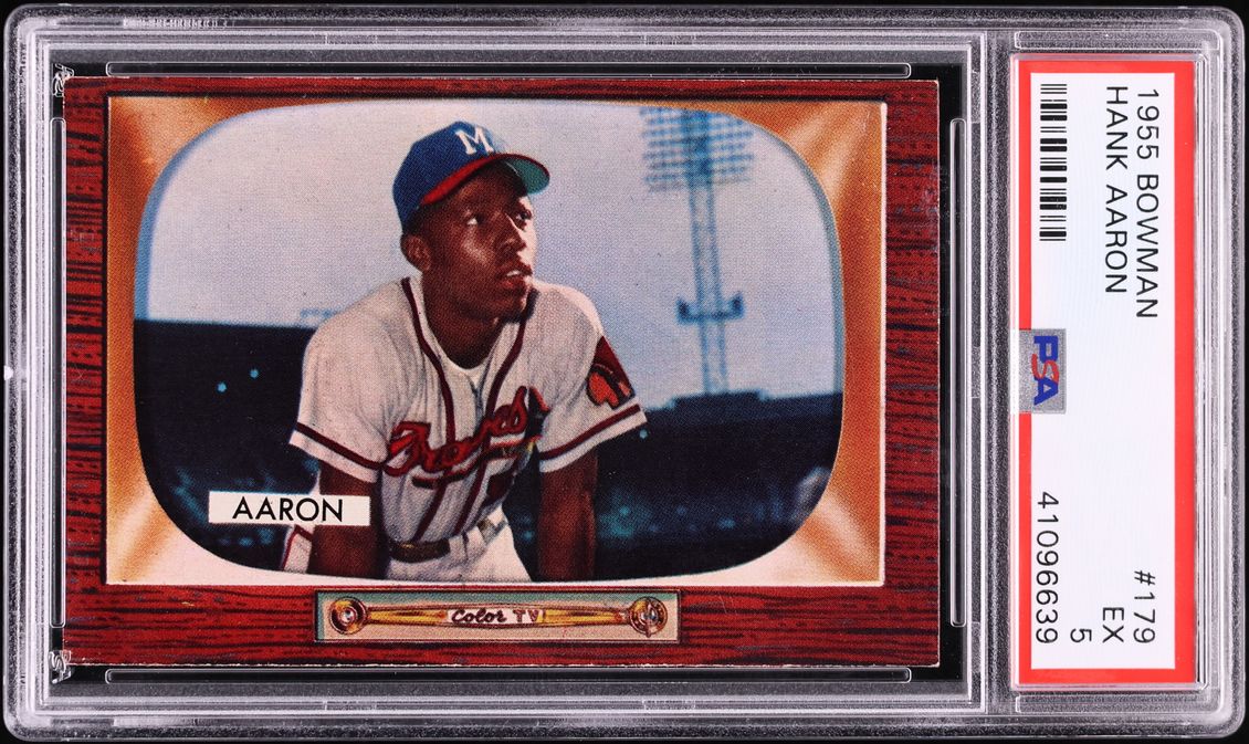 1955 Bowman Hank Aaron #179 PSA 5 EX