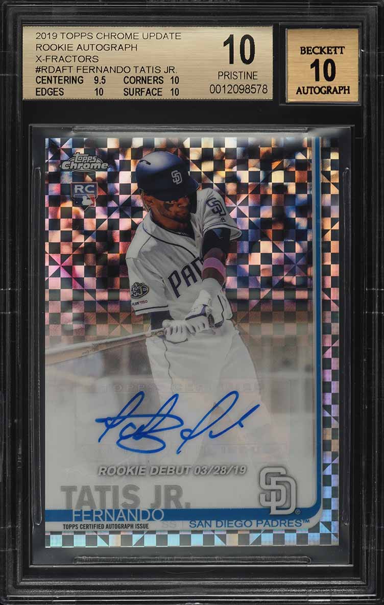 【RC】FERNANDO TATIS JR BOWMAN STERLING 2019 Bowman Sterling Fernando Tatis Jr. ROOKIE #BSR-73 PSA 10 GEM