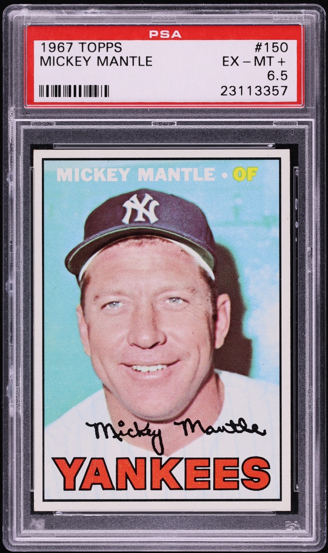 1967 Topps Mickey Mantle #150 PSA 6.5 EXMT+