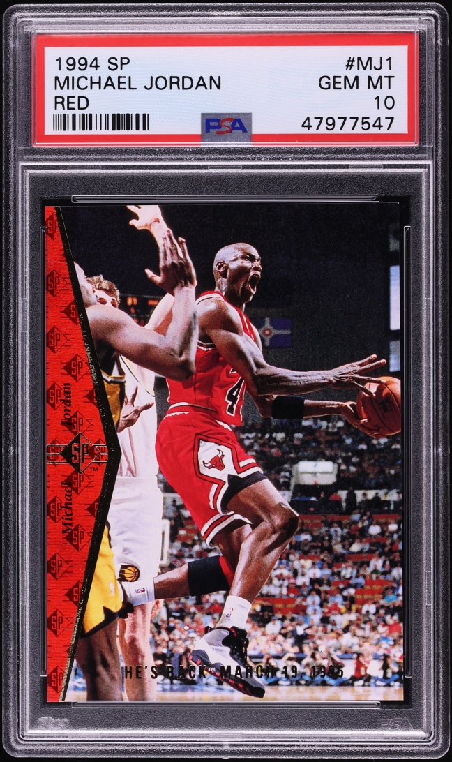 1994 SP Red Michael Jordan #MJ1 PSA 10 GEM MINT