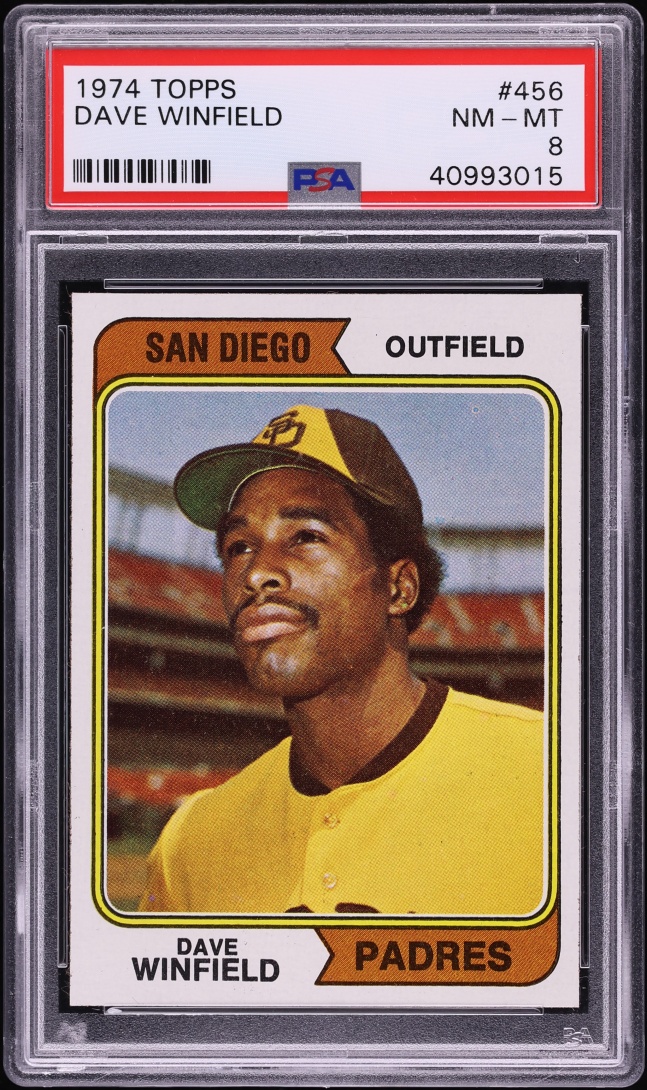 1974 Topps Dave Winfield ROOKIE #456 PSA 8 NM-MT