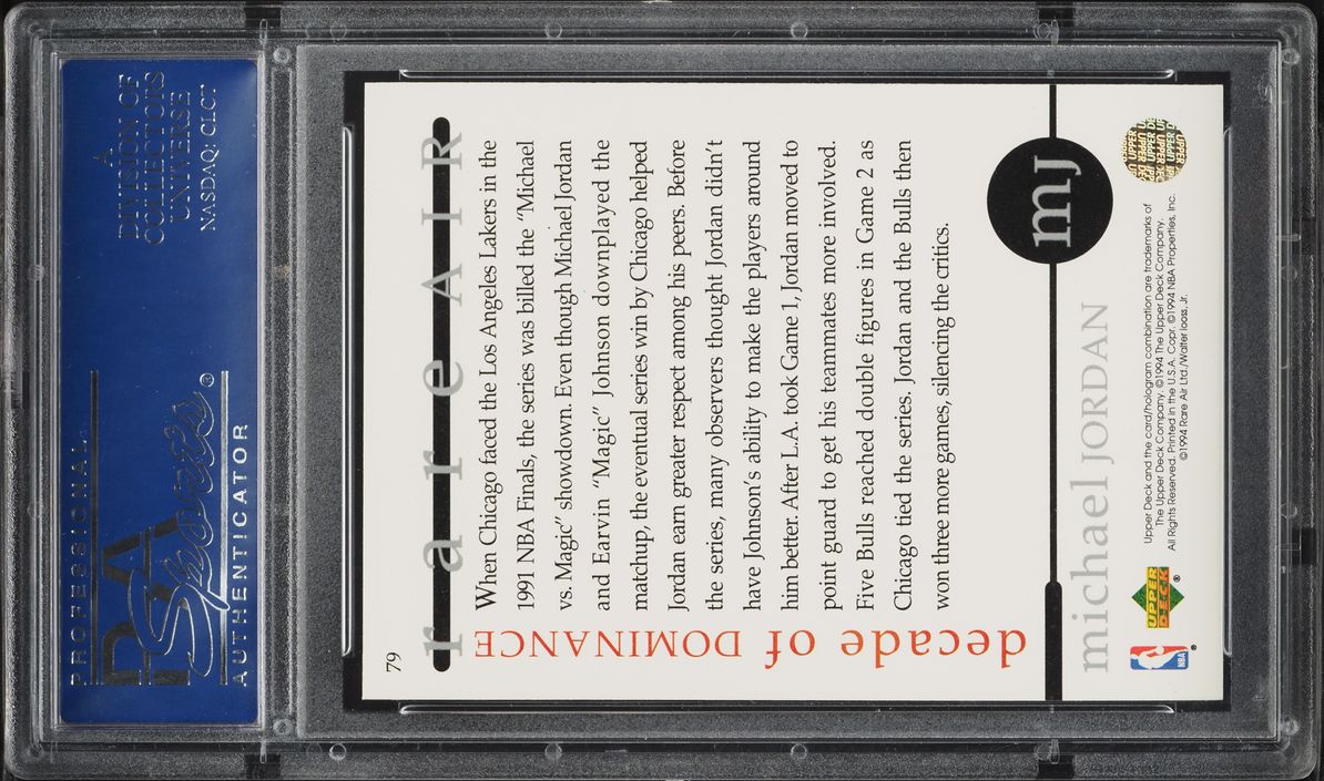 1994 Upper Deck MJ Rare Air Michael Jordan #79 PSA 10 GEM MINT