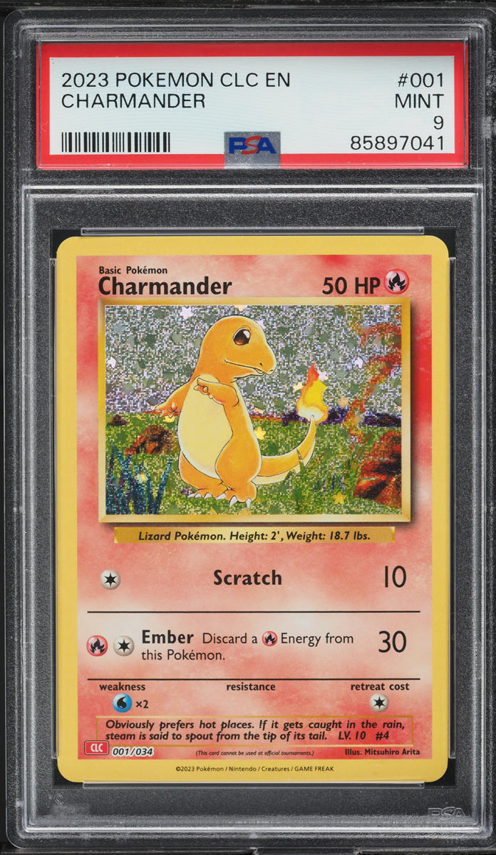 2023 Pokemon TCG Classic Collection Holo Charmander #1 PSA 9 MINT on ...