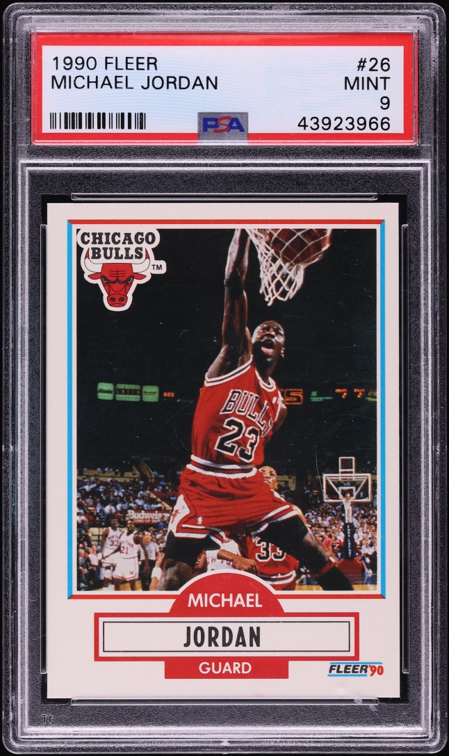 1990 Fleer Basketball Michael Jordan #26 PSA 9 MINT