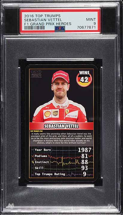 2020 Topps Chrome Formula 1 F1 Sapphire Red Sebastian Vettel