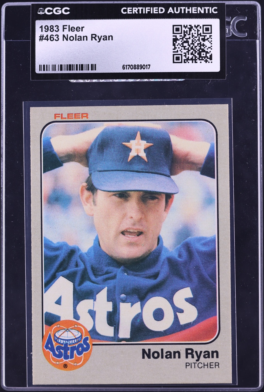 1983 Fleer Nolan Ryan #463 CGC AUTH
