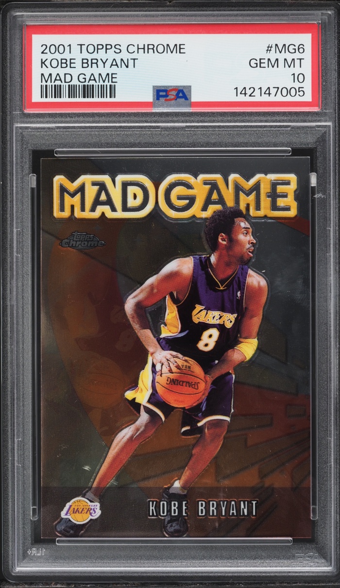 2001 Topps Chrome Mad Game Kobe Bryant #MG6 PSA 10 GEM MINT