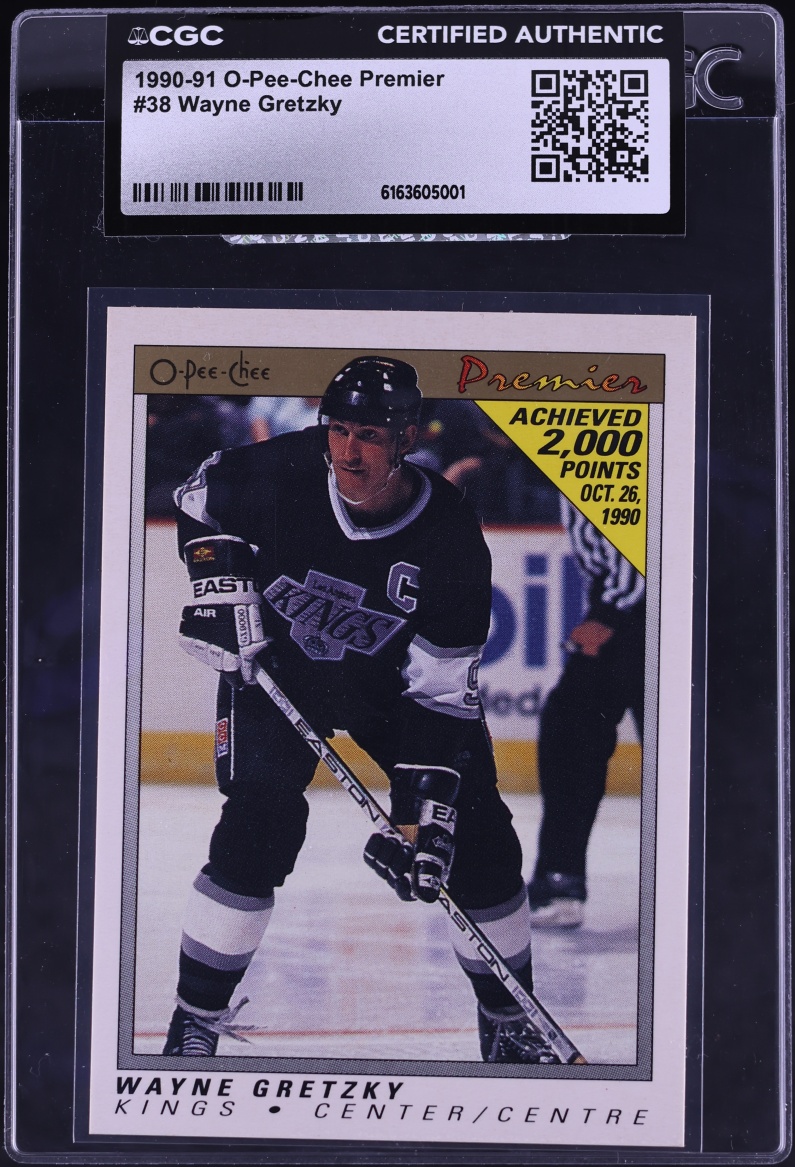 1990 O-Pee-Chee Premier Wayne Gretzky #38 CGC AUTH