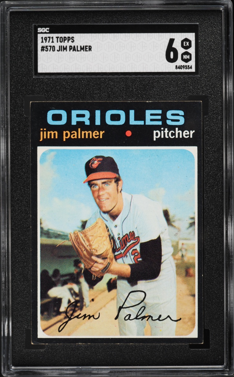1971 Topps Jim Palmer #570 SGC 6 EXMT