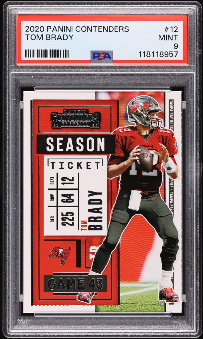 2020 Panini Contenders Tom Brady #12 PSA 9 MINT