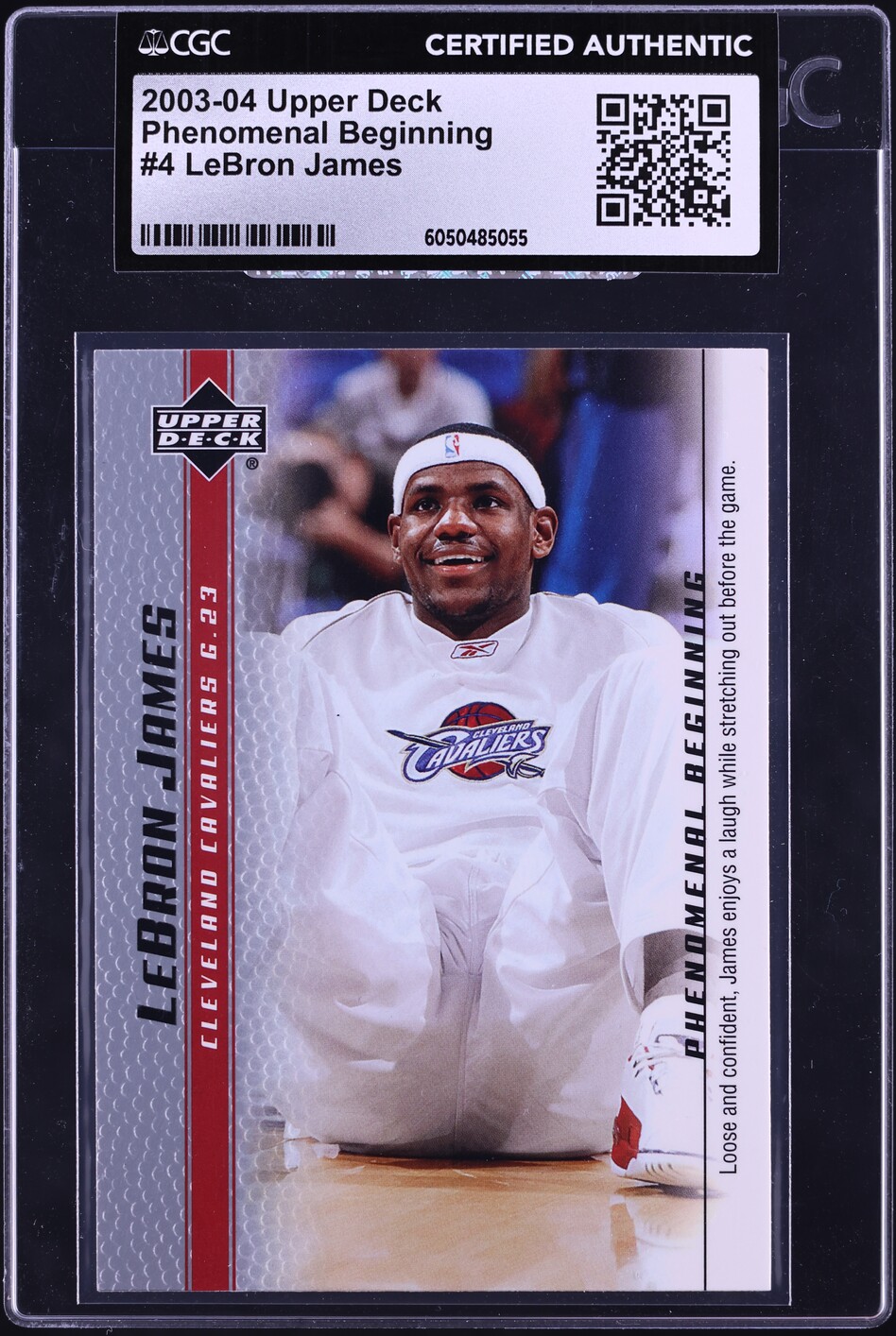 2003 Upper Deck Phenomenal Beginning LeBron James ROOKIE #4 CGC AUTH