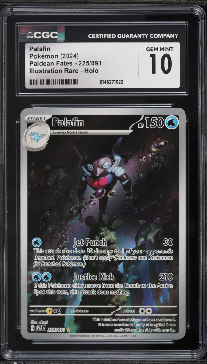 2024 Pokemon Scarlet & Violet Paldean Fates IR Palafin #225 CGC 10 GEM MINT