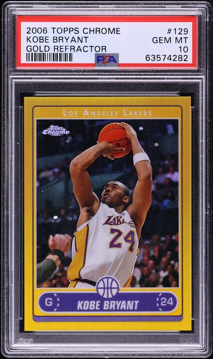 2001 Topps Chrome Black Refractor Kobe Bryant /50 #50 PSA 9 MINT