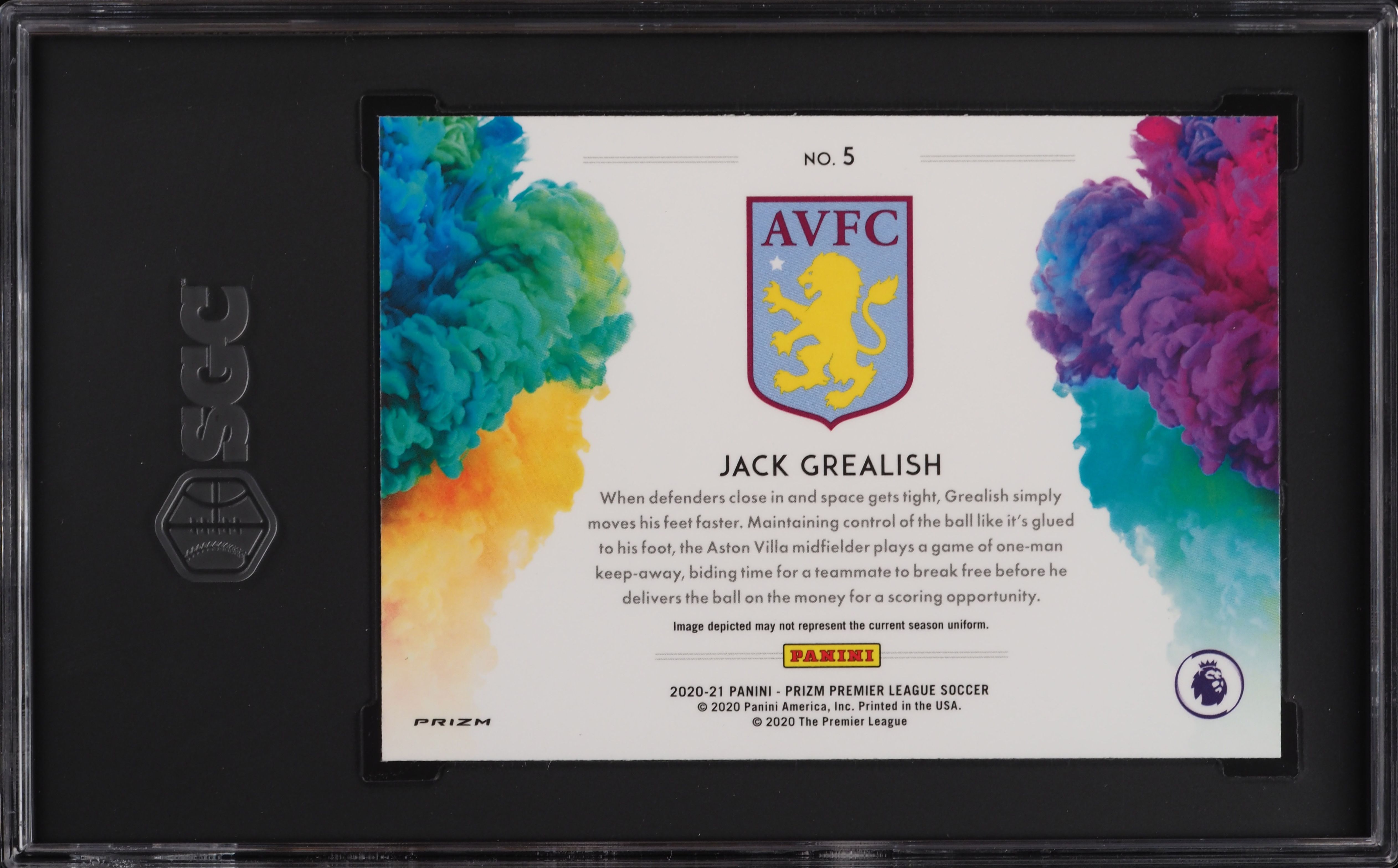 2020 Panini Prizm Premier League Color Blast Jack Grealish