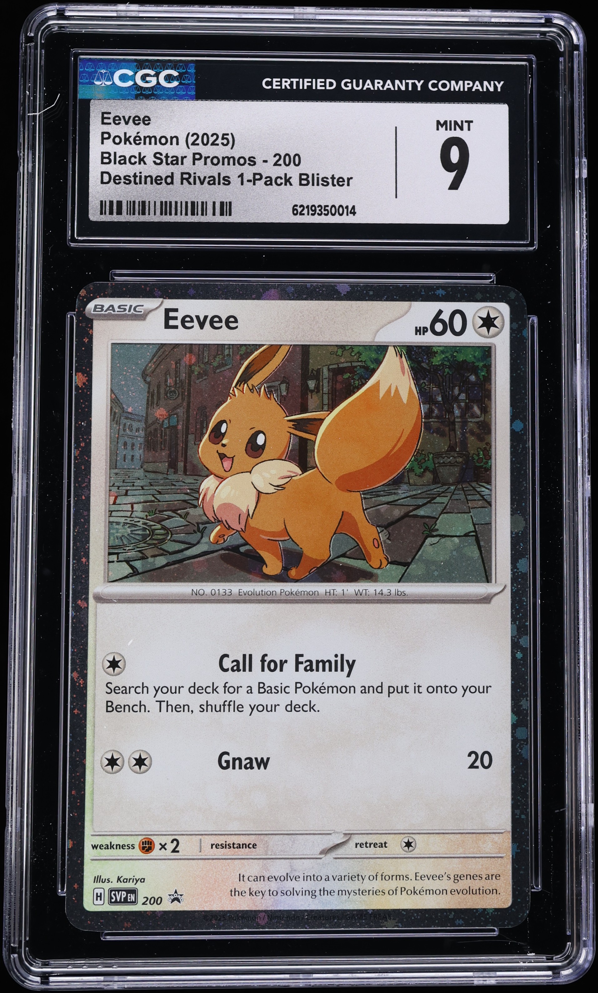2025 Pokemon Scarlet & Violet Promo Destined Rivals Eevee #200 CGC 9 MINT