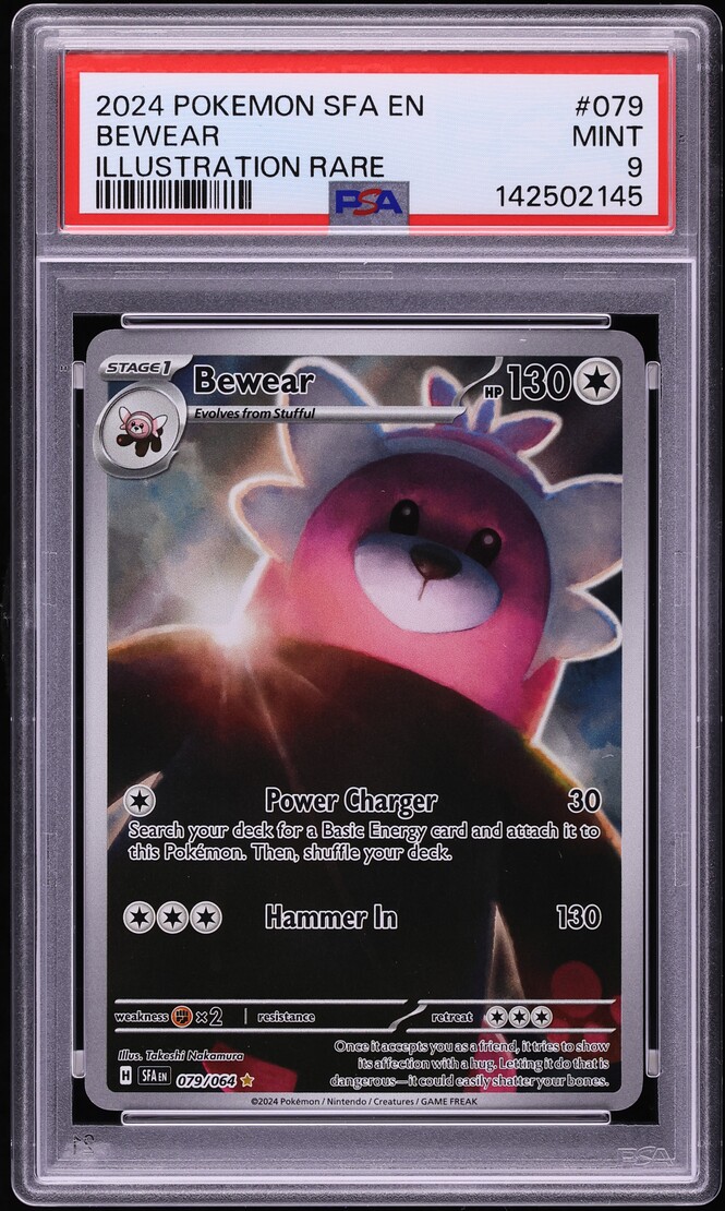 2024 Pokemon Scarlet & Violet Shrouded Fable IR Bewear #79 PSA 9 MINT