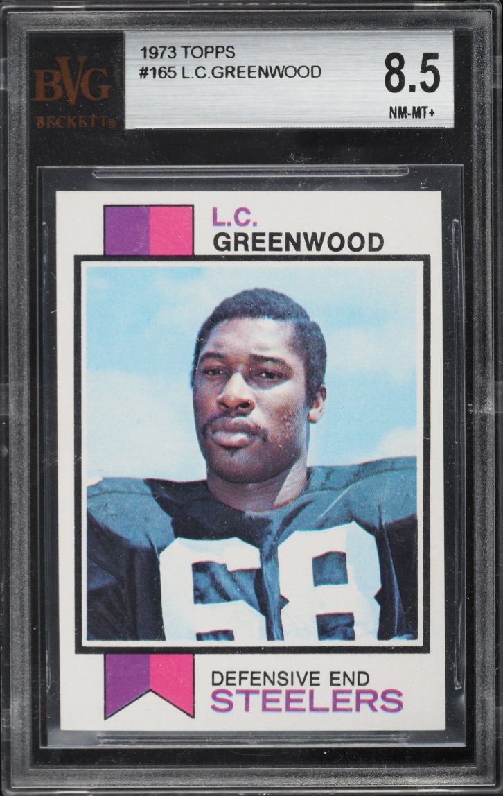 1973 Topps Football L.C. Greenwood #165 BVG 8.5 NM-MT+
