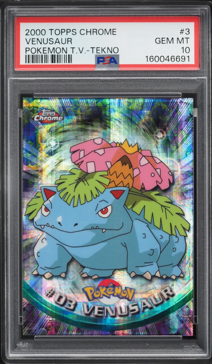 2000 Topps Chrome Pokemon Series 1 Tekno Venusaur #3 PSA 10 GEM MINT