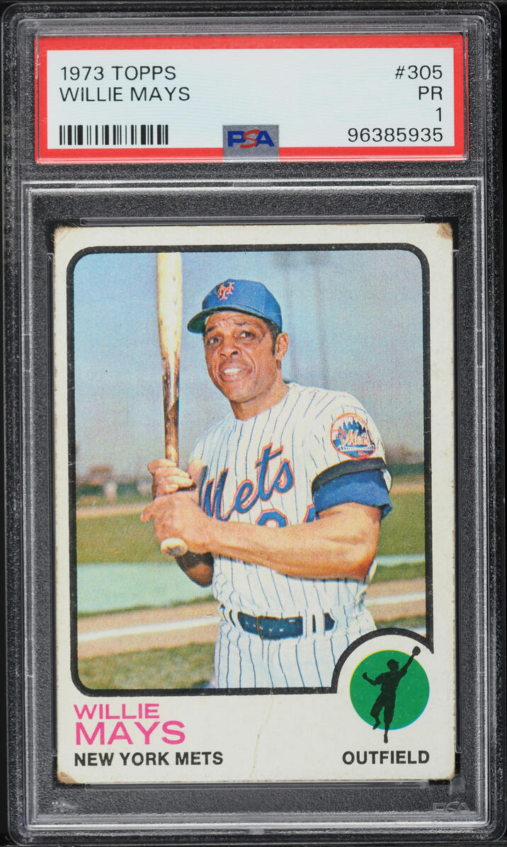1973 Topps Willie Mays #305 PSA 1 PR