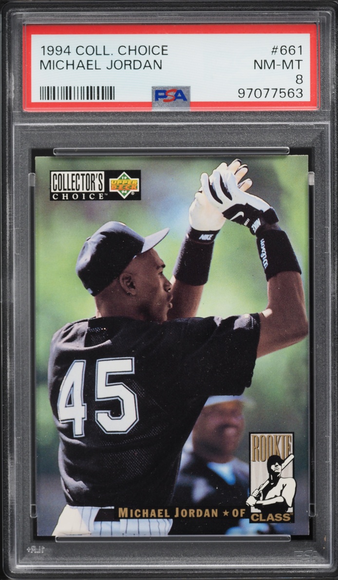 1994 Collector's Choice Michael Jordan ROOKIE #661 PSA 8 NM-MT