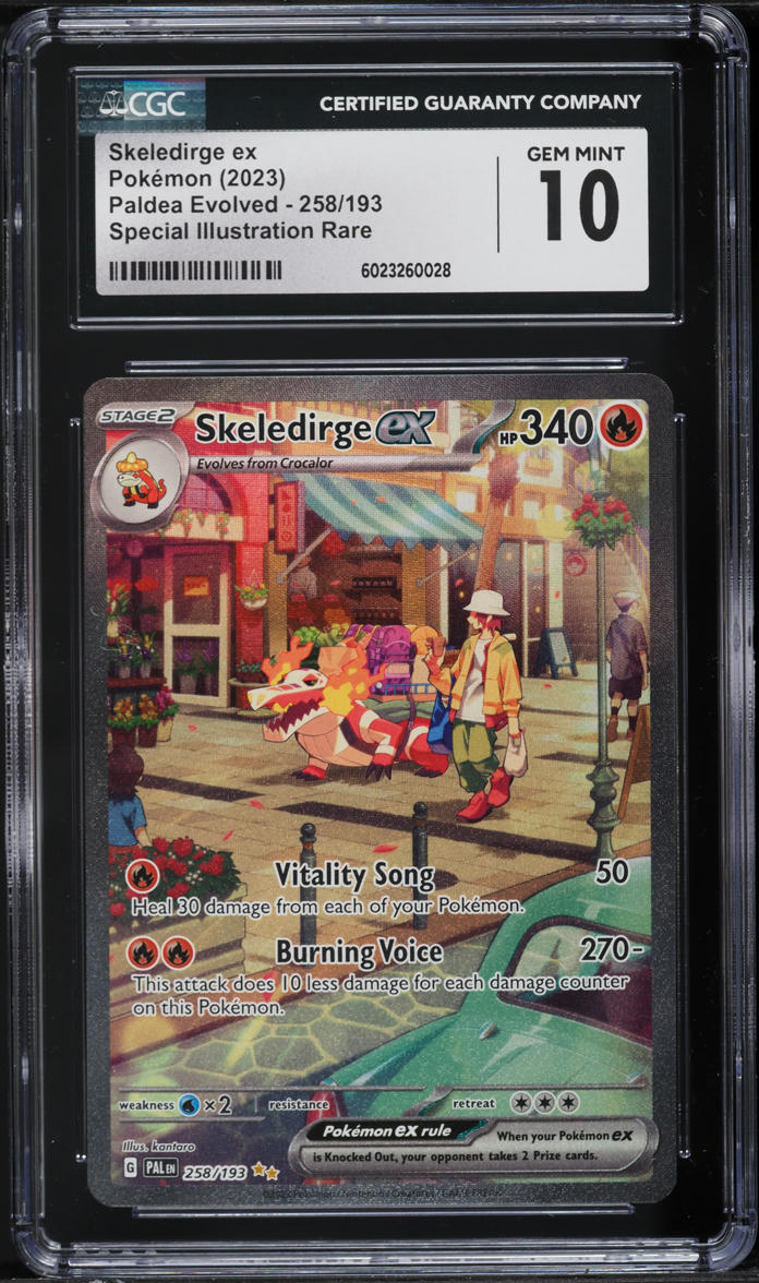 2023 Pokemon SV Paldea Evolved Special Illustration Rare Skeledirge ex CGC 10