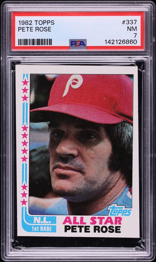 1982 Topps Pete Rose ALL STAR #337 PSA 7 NRMT