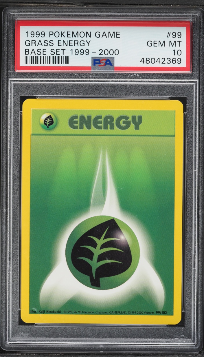 1999-2000 Pokemon Base Set Grass Energy #99 PSA 10 GEM MINT