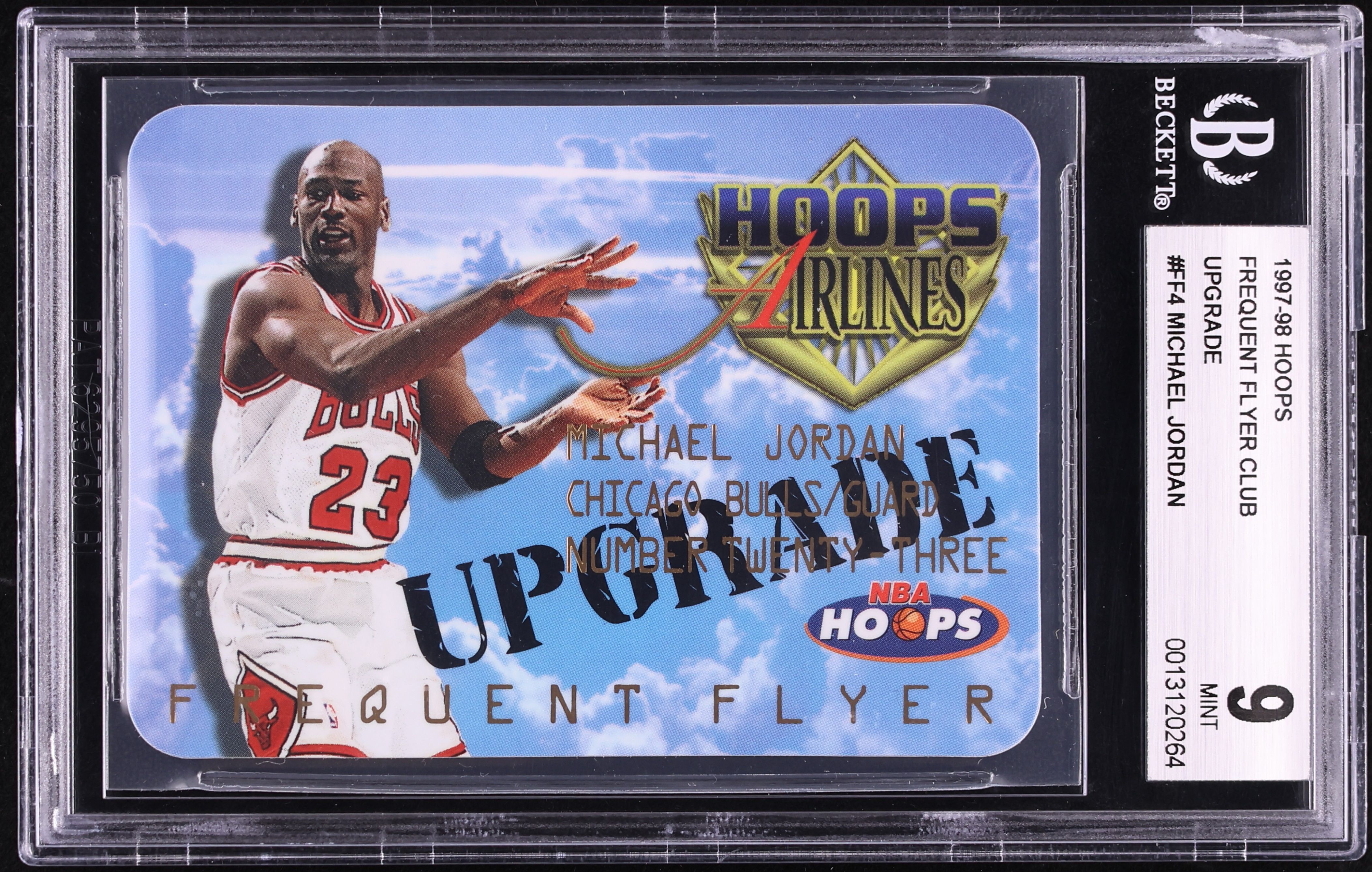 1997 Hoops Frequent Flyer Club Upgrade Michael Jordan #FF4 BGS 9