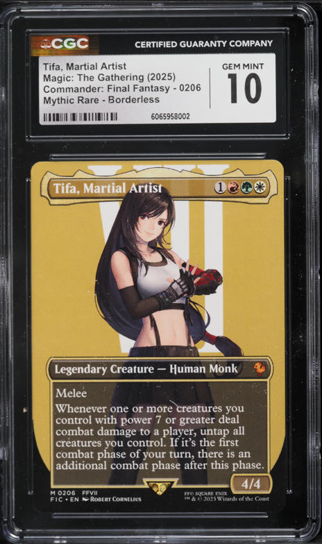 マジック：ザ・ギャザリング PSA10 2025 MTG FINAL FANTASY JP FATALISM 2025 MTG FINAL FANTASY CHARACTER BORDERLESS-SURGE FOIL TIFA