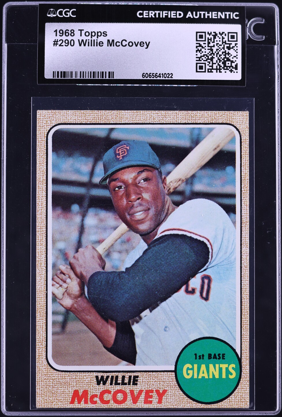 1968 Topps Willie McCovey #290 CGC AUTH