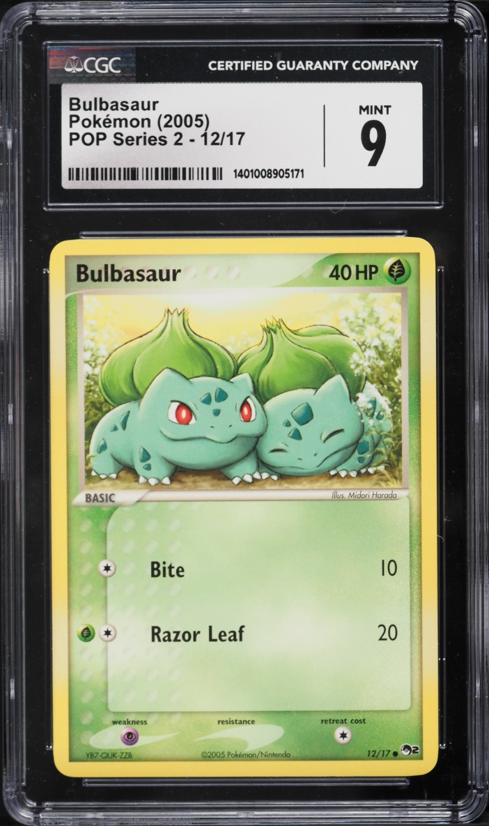 2005 Pokemon POP Series 2 Bulbasaur #12 CGC 9 MINT