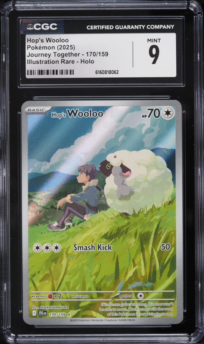 2025 Pokemon Scarlet & Violet Journey Together IR Hop's Wooloo #170 CGC 9 MINT