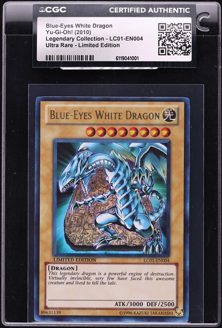 2018 Yu-Gi-Oh! Japanese DP Blue-Eyes White Dragon #DP20-JP006 CGC