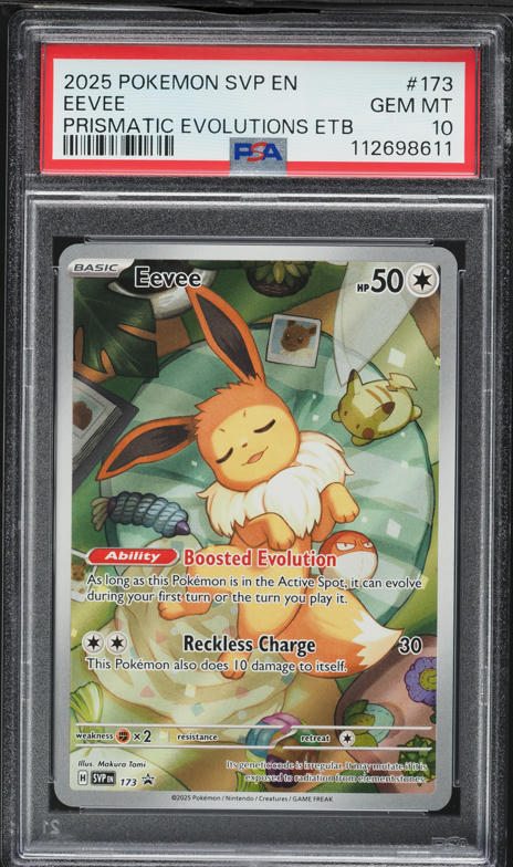 2005 Pokemon Japanese Promo Meiji Chocolate Eevee #111 CGC AUTH on