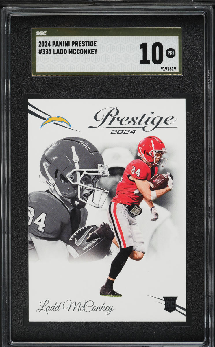 2024 Panini Prestige Ladd Mcconkey ROOKIE #331 SGC 10 PRISTINE