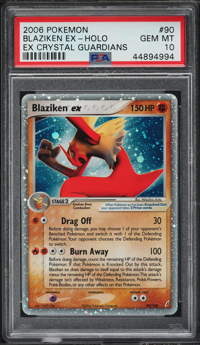 2006 Pokemon EX Crystal Guardians Holo Blaziken Ex #90 PSA 10 GEM MINT